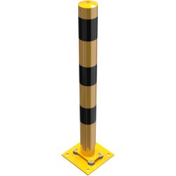 Absperrpfosten Bollard Ø 89 mm allseitig neigbar...