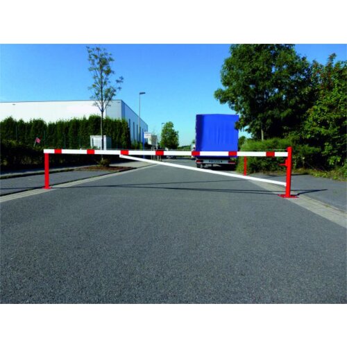 Drehschranke, horizontal schwenkbar mit zwei Auflagestützen