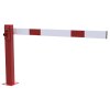 Kompakte Handschranke ohne Auflagepfosten, Dreikantverschluss, rot / weiß