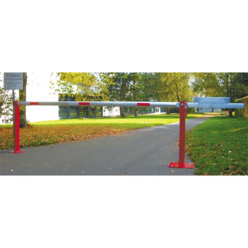 Wegeschranke mit Gegengewicht und fester Auflagestütze