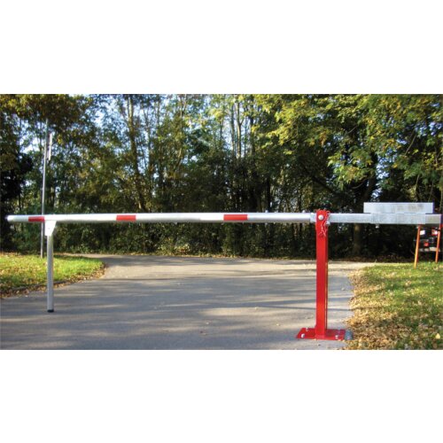 Wegeschranke mit Gegengewicht und Pendelstütze