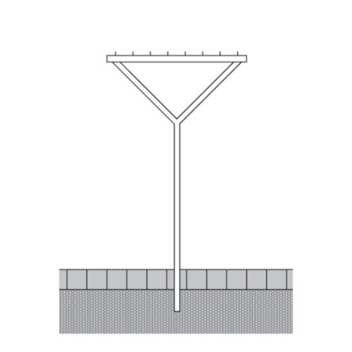 Wäschetrockengerüst Y-Form