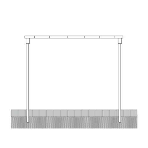 Wäschetrockengerüst Breite 2500