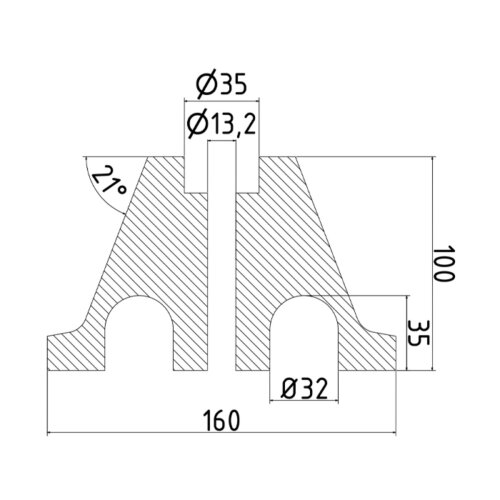 Parkplatzabgrenzung/Anfahrschwelle Prisma