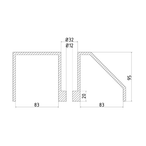 Parkplatzabgrenzung/Anfahrschwelle Prisma
