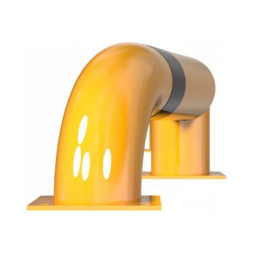 LKW Einfahrhilfe abgewinkelt, feuerverzinkt, links