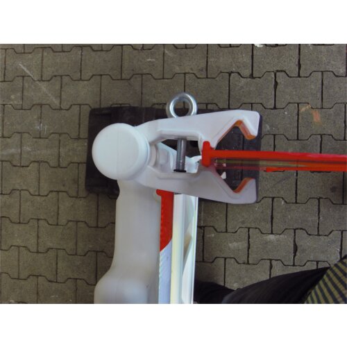 Verbindungsklemme für Schranken- und Bauzaun