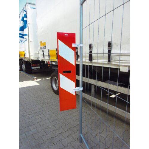 Verbindungsklemme für Schranken- und Bauzaun