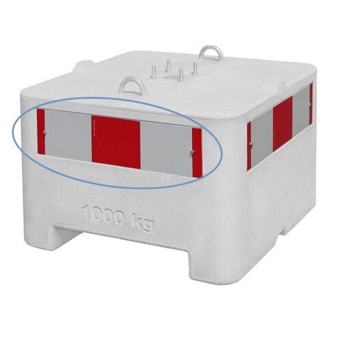 Warnschildzeichen für Beton-Aufstellvorrichtung