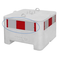 Warnschildzeichen für Beton-Aufstellvorrichtung