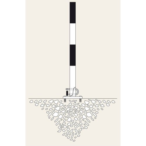 Absperrpfosten Mountain Ø 60 mm, umlegbar