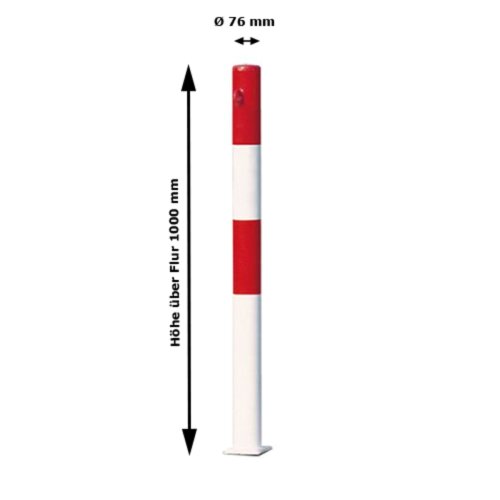 Absperrpfosten Parat B Ø 76 mm, herausnehmbar