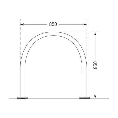 Anlehnbügel/Absperrbügel Bow