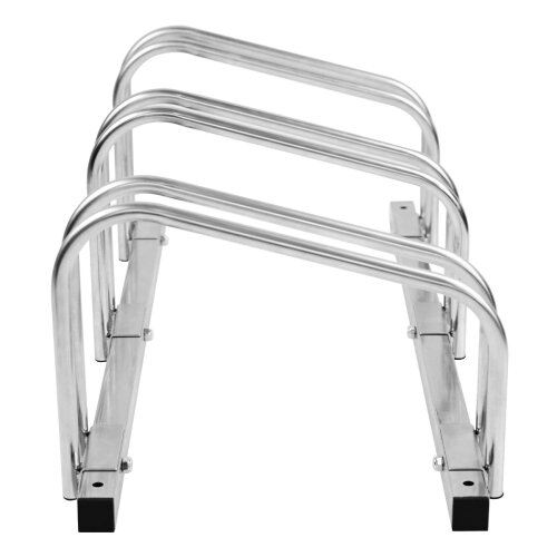Fahrradständer BASIC, Reifen bis 55 mm, Radeinstellung einseitig, aus Stahl, 3  Stellplätze 3