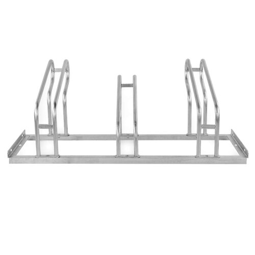 Fahrradständer CLASSIC, Reifen bis 64 mm, Radeinstellung einseitig, aus Stahl Stellplätze 3
