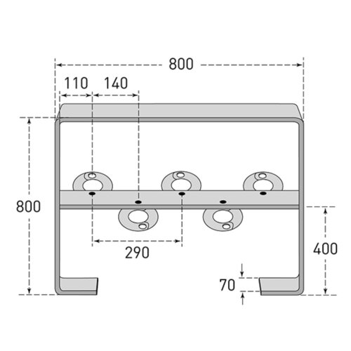 Anlehnbügel/Absperrbügel Galy