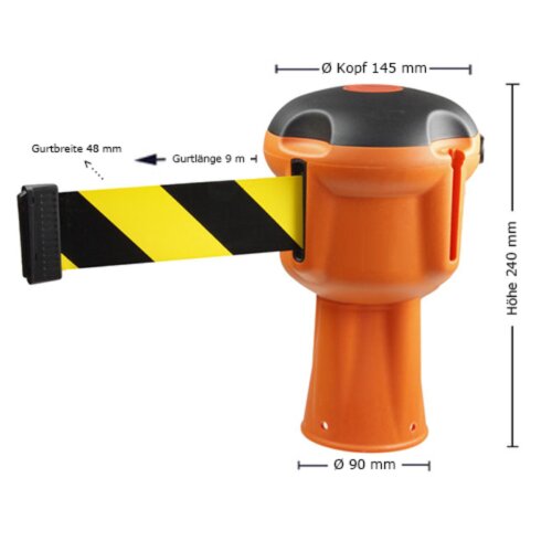Absperrsystem Komplett-Set Skipper mit Absperrpfosten Skipper