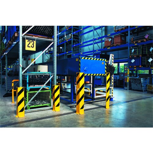 Anfahrschutz Solid U-Form Farbe verkehrsgelb (RAL 1023)  Höhe 400 Stärke 5