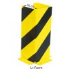 Anfahrschutz Solid U-Form Farbe verkehrsgelb (RAL 1023)  Höhe 400 Stärke 5
