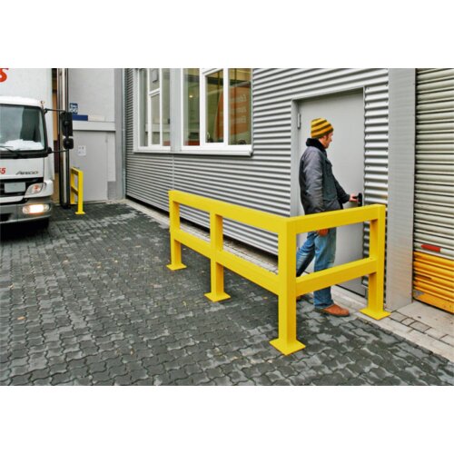 Rammschutzgeländer Empire Standpfosten Modell Anfang/Ende  Oberfläche kunststoffbeschichtet