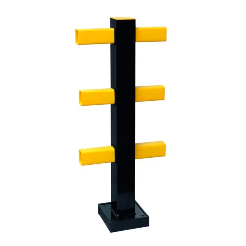 Rammschutzgeländer Hybrid Standpfosten