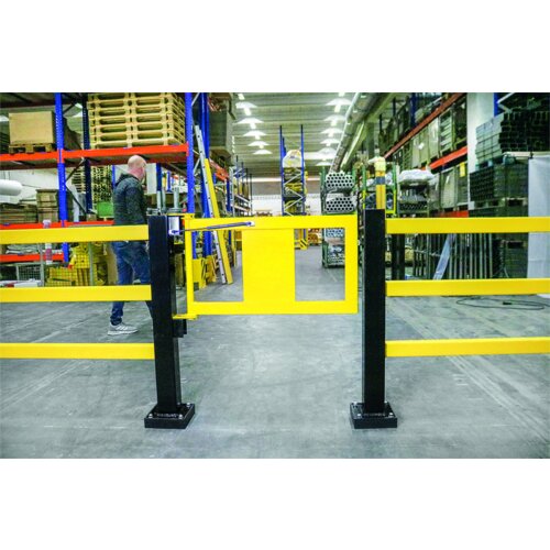 Geländer-Tür für Rammschutzgeländer Hybrid, selbstschließend