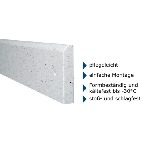 Wand-Schrammschutz Mountain Farbe granit-hell  Höhe 150 Tiefe 20