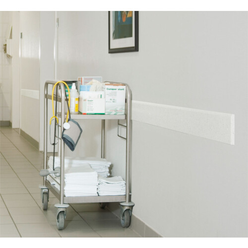 Wand-Schrammschutz Mountain Farbe weiß (ähnlich RAL 9003)  Höhe 200 Tiefe 10