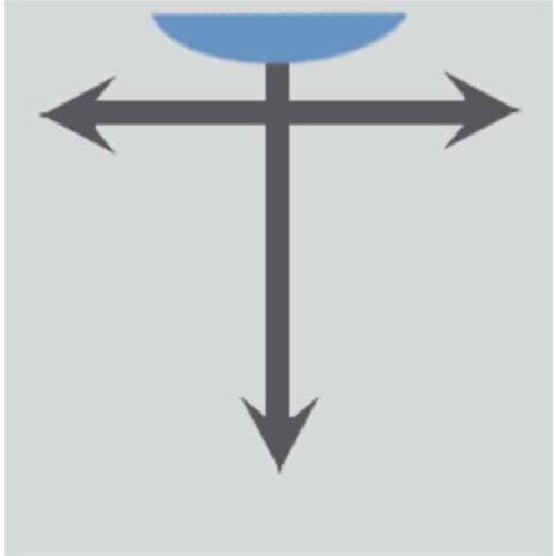 Überwachungsspiegel PANORAMA 180 Breite 600 max. Beobachterabstand 5