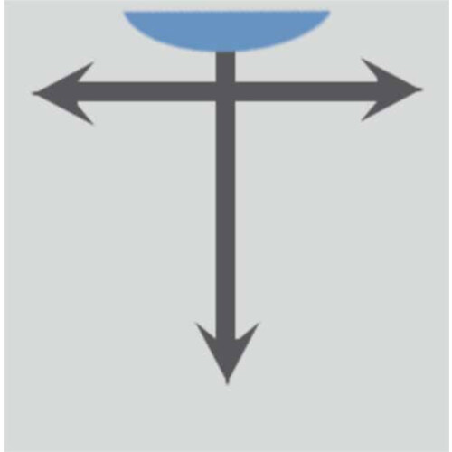 Überwachungsspiegel PANORAMA 180 Breite 800 max. Beobachterabstand 6