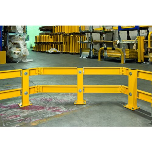 Gelenk für Eckplanke Central Farbe gelb kunststoffbeschichtet