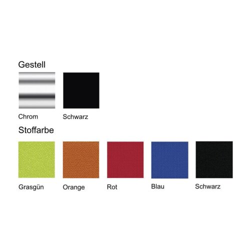 Freischwinger ohne Armlehnen Gestell schwarz Stoff schwarz