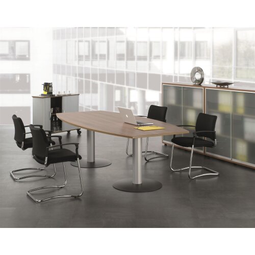 Besprechungstisch Bootsform  240 cm