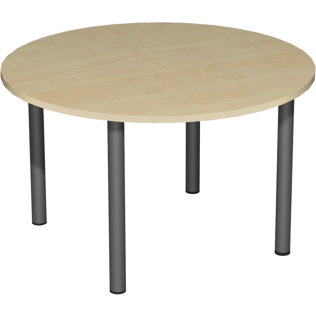 OPTIMA runder Besprechungstisch Esstisch Küchentisch Tisch Ahorn Rund Ø 100 cm 