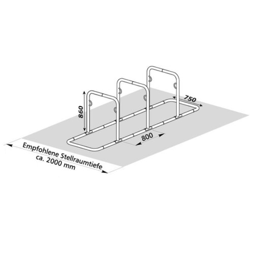 Reihenanlehnbügel Galaxy