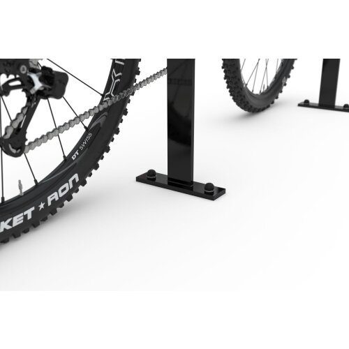 Fahrradanlehnbügel 9600 Black Edition, zum Einbetonieren, ohne Querholm