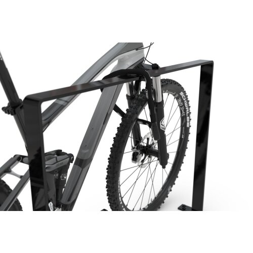 Fahrradanlehnbügel 9600 Black Edition, zum Aufdübeln, ohne Querholm Querholm ohne Querholm