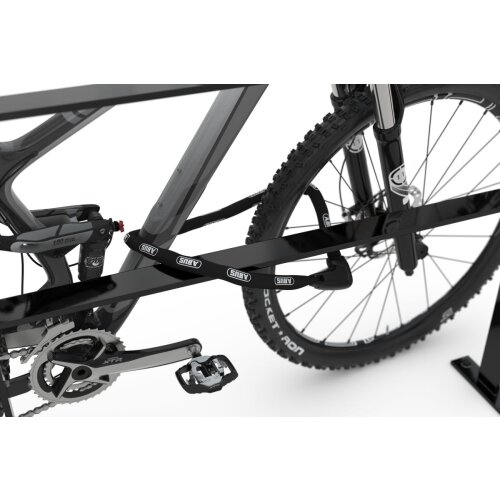 Fahrradanlehnbügel 9600 Black Edition, zum Aufdübeln, mit Querholm Querholm mit Querholm