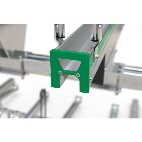 Doppelstockparker Lindau Profi einseitig, 500 mm Radabstand, 4 Stellplätze insgesamt 4