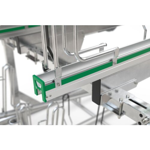 Doppelstockparker Lindau Profi einseitig, 500 mm Radabstand, 4 Stellplätze insgesamt 4