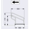 Fahrradständer Typ 1000, einseitig Stellplätze 4