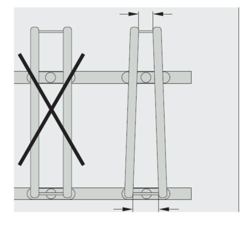 Fahrradständer Typ 1000, einseitig Stellplätze 8