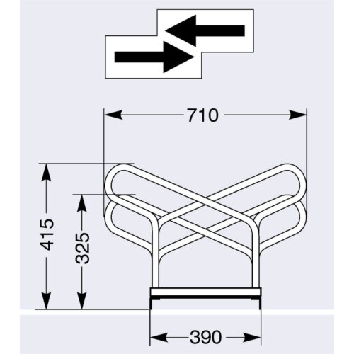Bügelparker Typ 1000, zweiseitig