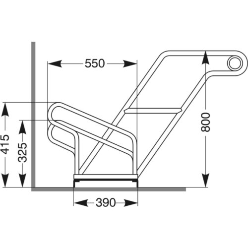 Fahrradständer Anlehnparker Typ 2600 XBF Stellplätze 2
