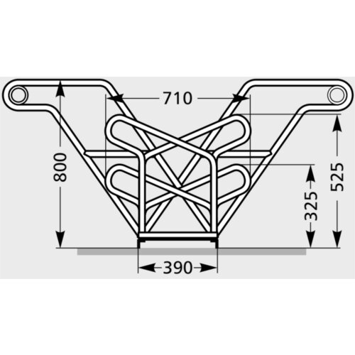 Fahrradständer Anlehnparker Typ 2600 XBF