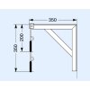Reihen-Hängeparker Typ 3800, Wandmontage Länge 1900 Stellplätze 6