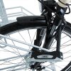 Werbe-Fahrradständer Security Station mit Laufrollen Druckarten ohne Digitaldruck  Farbe RAL 9006 Weißaluminium