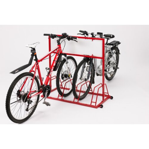 Werbe-Fahrradständer Typ EW 7004 mit Laufrollen
