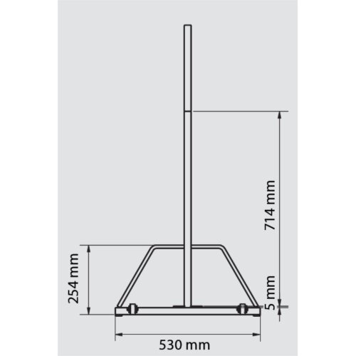 Werbe-Fahrradständer Typ EW 7004 mit Laufrollen