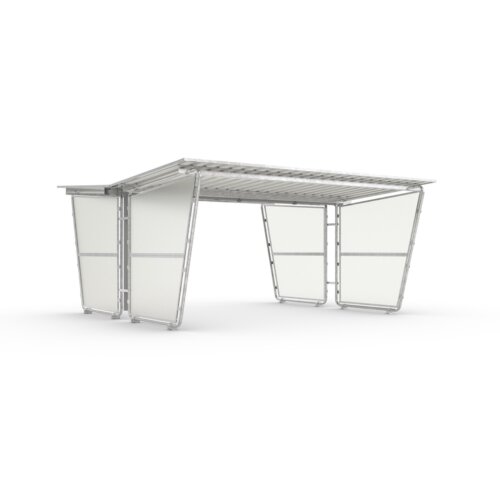 Überdachungssystem Siegen S28, doppelseitig Seitenwand Ohne  Seitenwand Typ Ohne